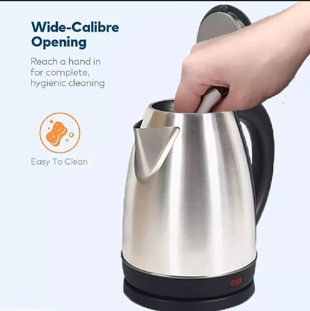 Fast Boil Electric Kettle - 1 Pc Stainless Steel with 2L Capacity