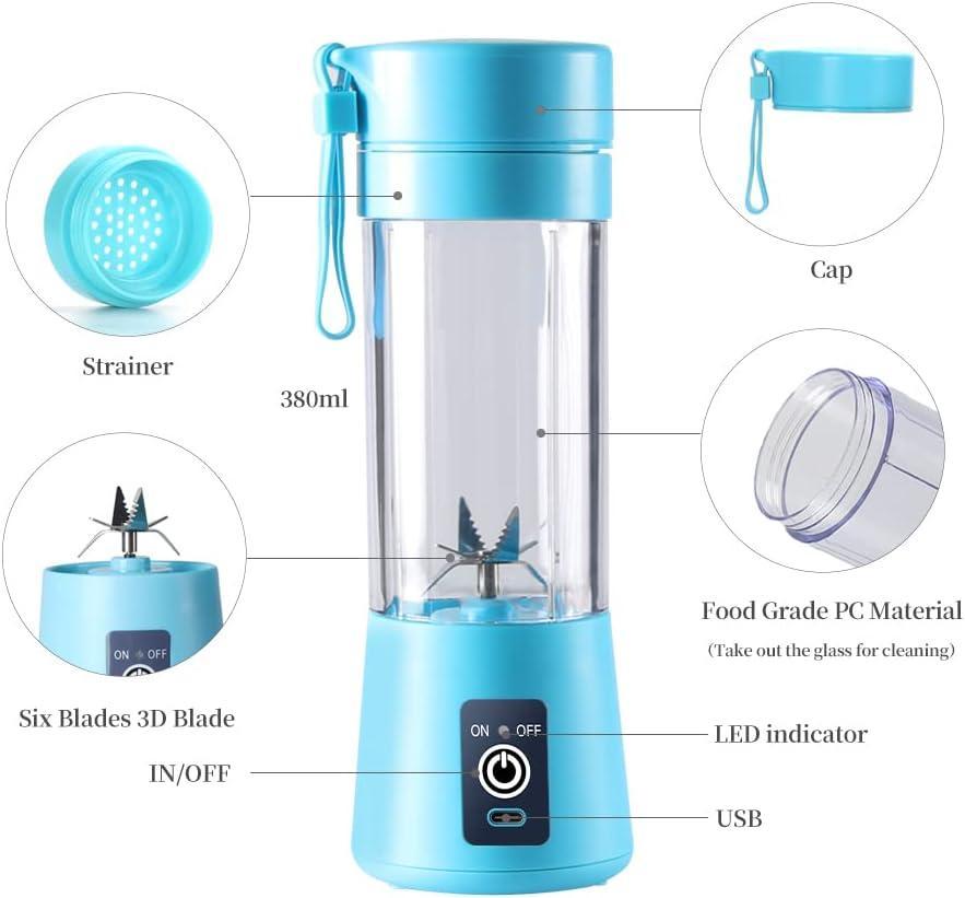 Portable & Rechargeable Electric Juicer Blender