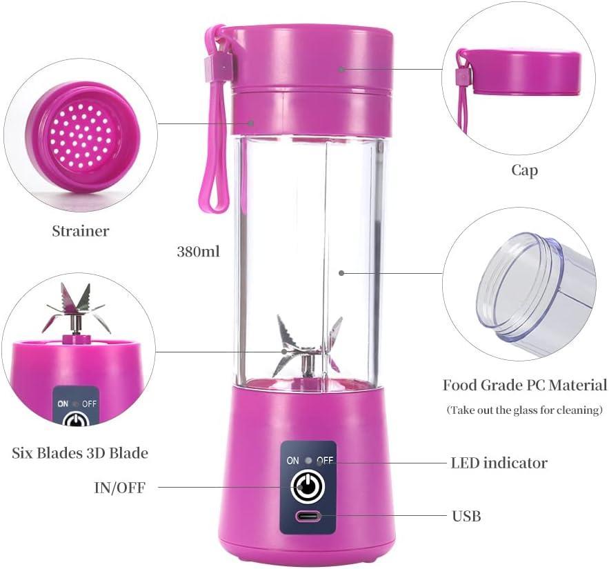 Portable & Rechargeable Electric Juicer Blender