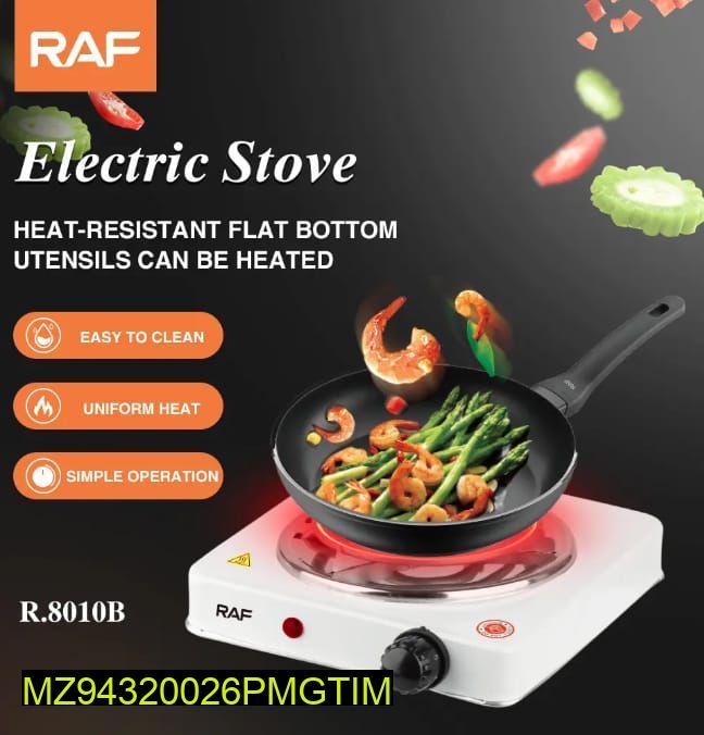 Portable Rechargeable Electric Stove - Sleek Black Stainless Steel Design