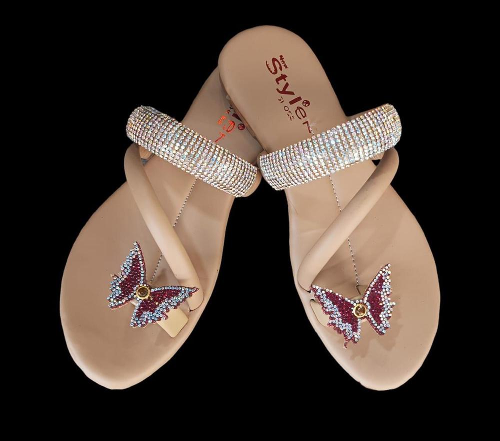Women's PU Leather Fancy Chappal